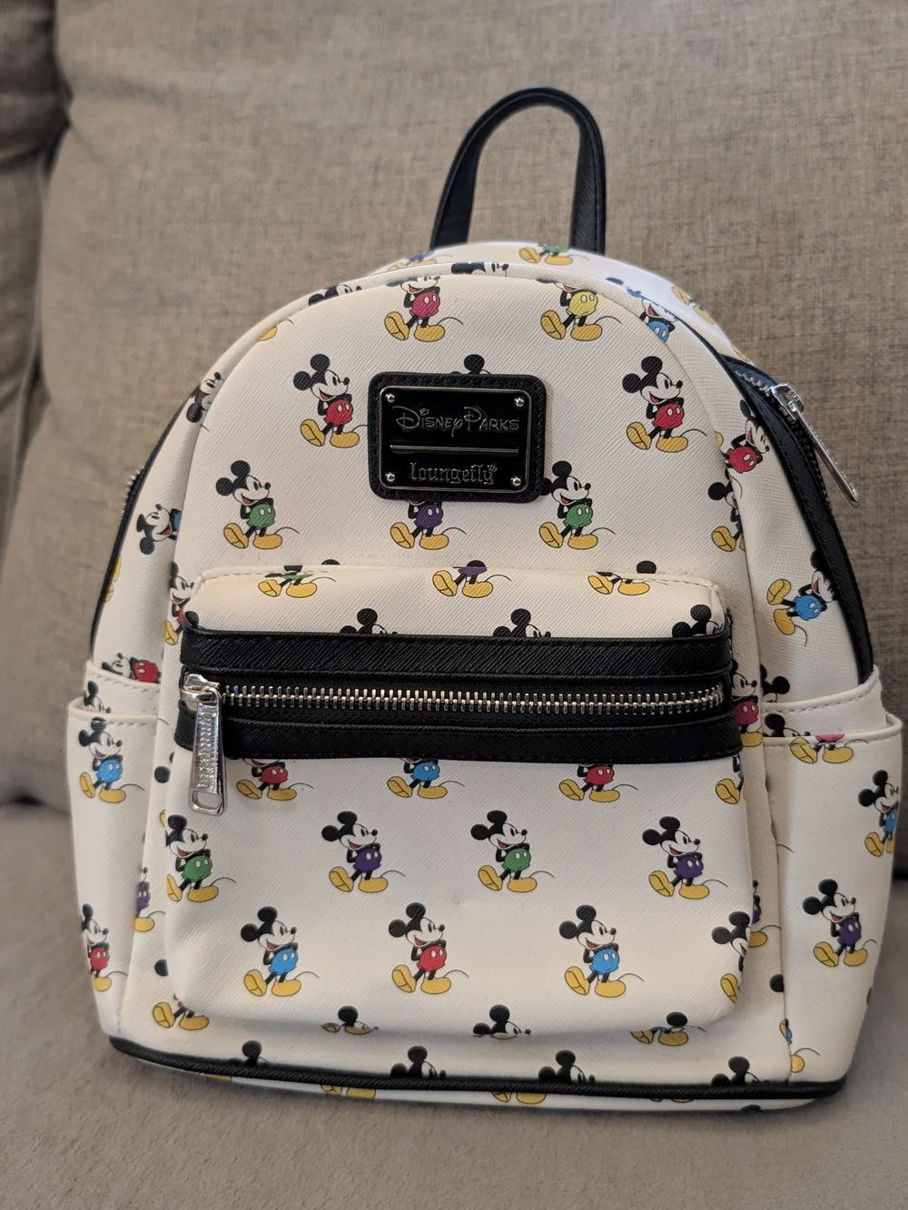 Loungefly Disney Parks White Mickey Mouse Mini Backpack
